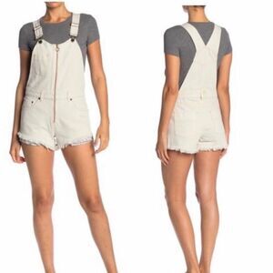 ✨ White Sunkissed Denim Overalls Romper/Jumpsuit✨